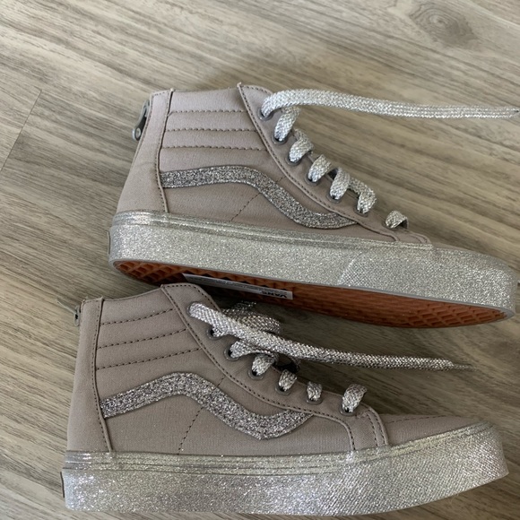 COPY - Vans kids sk8 Silver Glitter - size 3 - Picture 8 of 9